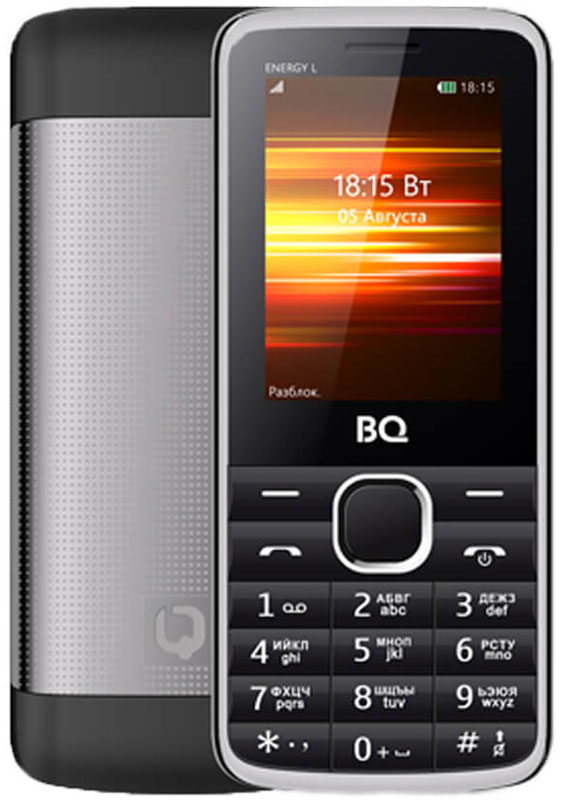 BQ 2426 Energy L, Black85954000 BQ 2426 Energy L, Black85954000BQ 2426 Energy L оснащен 2.4 дюймовым дисплеем с достаточной для комфортного просмотра -цветопередачей. Помимо основной функции связи, в телефоне предусмотрены встроенное FM-радио и модуль Bluetooth.Помимо аудио-звонка, в BQ 2426 Energy L установлен виброзвонок для работы в бесшумном или режиме полета. Аккумулятор мощностью 2500 мAч обеспечит до нескольких дней автономной работы смартфона. Металлическая крыша это не только удачное решение, но реальное увеличение прочности аппарата.Телефон сертифицирован EAC и имеет русифицированную клавиатуру, меню и Руководство пользователя.