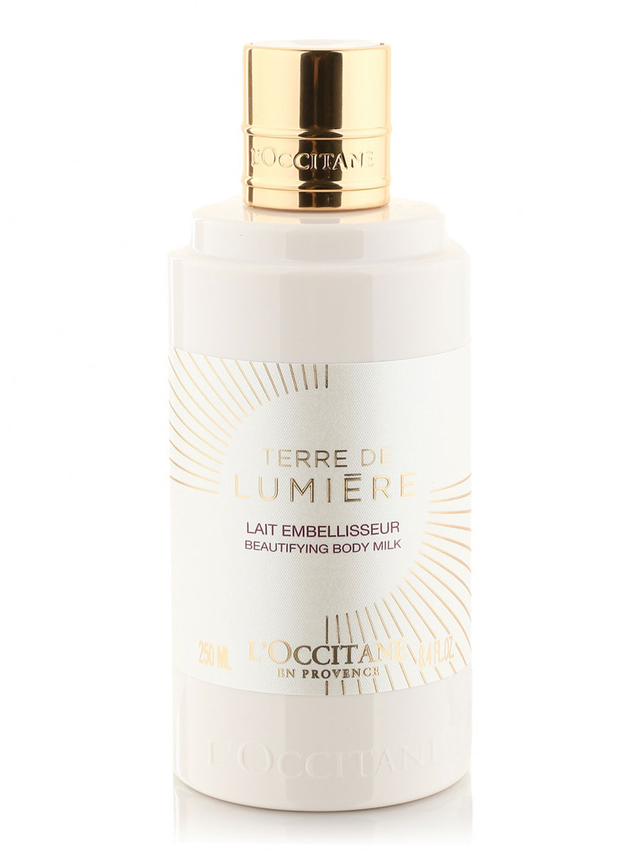 LOccitane Молочко для тела TERRE DE LUMIERE 250 мл462171 LOccitane Молочко для тела TERRE DE LUMIERE 250 мл462171Ароматное увлажняющее молочко для тела с деликатными мерцающими частицами словно наполнено восхитительным сиянием солнца. Нежная и в то же время эффективная формула дарит коже мягкость и оставляет на ней чувственный аромат.