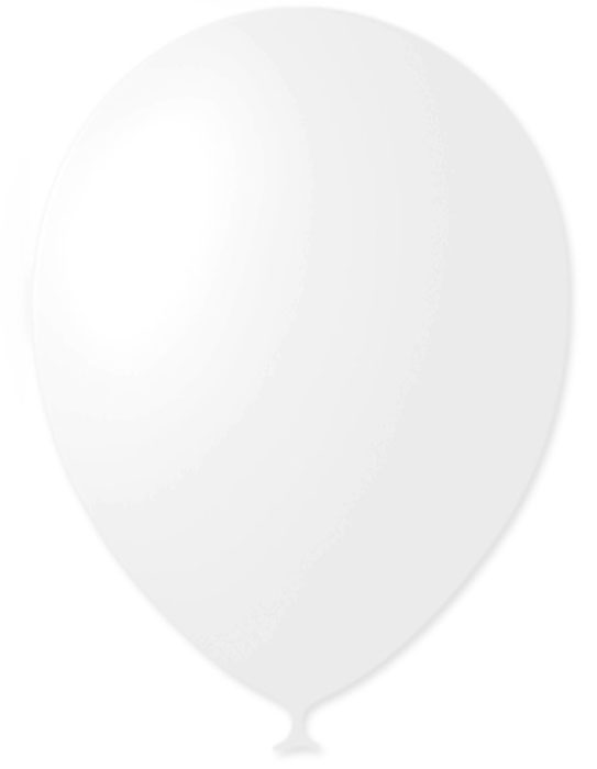 Latex Occidental Набор воздушных шариков Пастель цвет White 004 50 шт