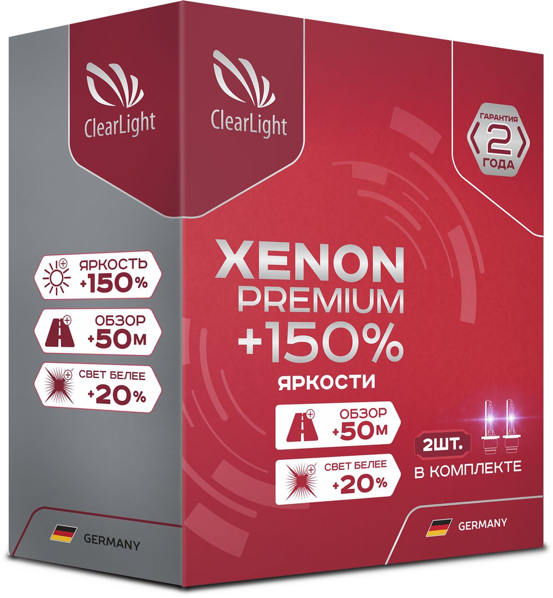 Лампа автомобильная ксеноновая Clearlight Xenon Premium+150%, цоколь HB4, 5000 К, 35 Вт, 2 штPCL HB4 150-2XP-2 Лампа автомобильная ксеноновая Clearlight Xenon Premium+150%, цоколь HB4, 5000 К, 35 Вт, 2 штPCL HB4 150-2XP-2Лампы Xenon Premium+150% подойдут для самых взыскательных покупателей. Высокая яркость лампы достигнута за счет применения инновационных технологий, позволивших увеличить давление газов внутри колбы лампы. +150% яркости, обзор +50 метров, кристально белый свет. Гарантия 2 года.
