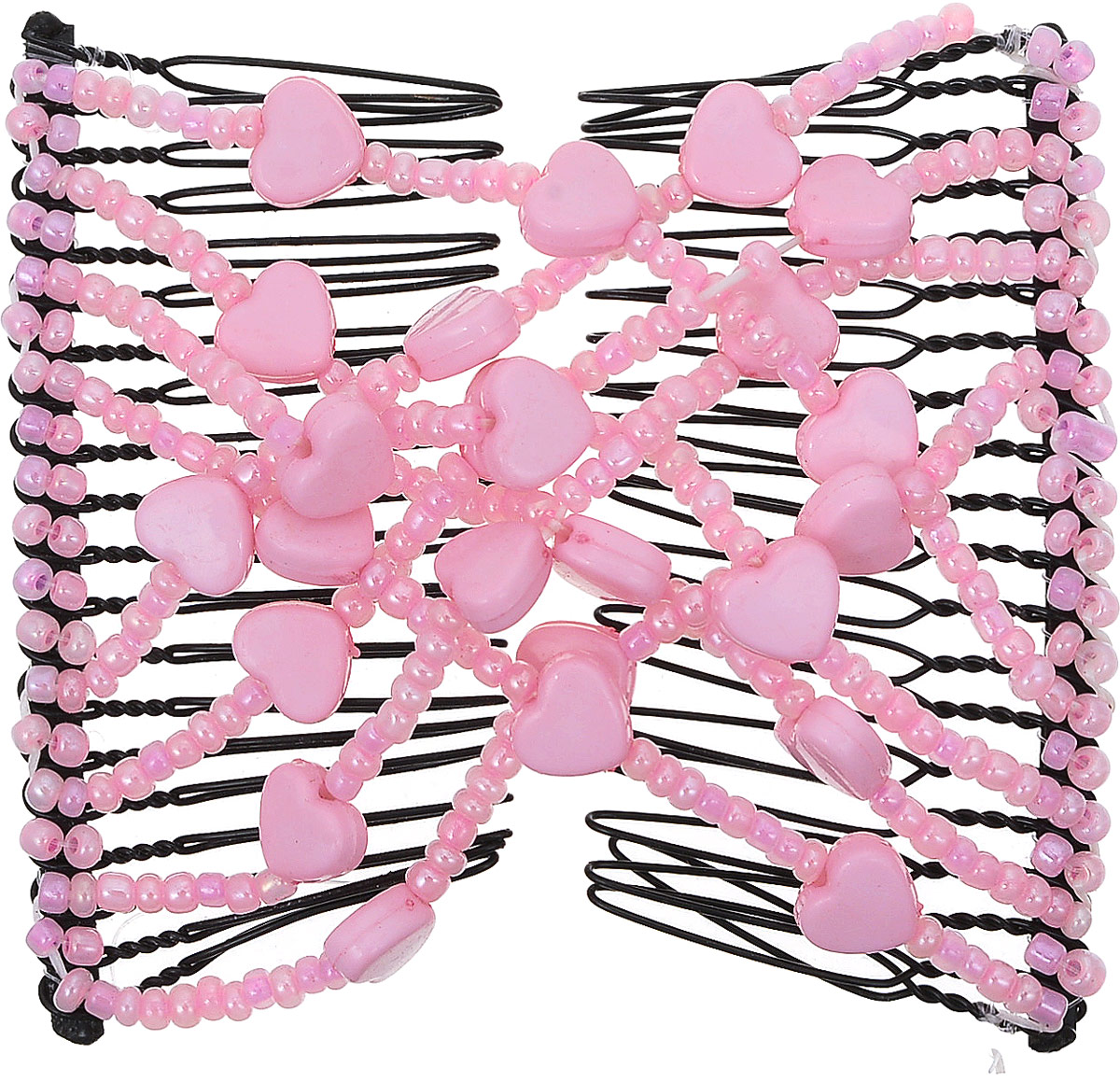 EZ-Combs Заколка Изи-Комбс, одинарная, цвет: розовый. ЗИО_сердечкиЗИО_розовый, сердечки EZ-Combs Заколка Изи-Комбс, одинарная, цвет: розовый. ЗИО_сердечкиЗИО_розовый, сердечкиУдобная и практичная EZ-Combs подходит для любого типа волос: тонких, жестких, вьющихся или прямых, и не наносит им никакого вреда. Заколка не мешает движениям головы и не создает дискомфорта, когда вы отдыхаете или управляете автомобилем. Каждый гребень имеет по 20 зубьев для надежной фиксации заколки на волосах! И даже во время бега и интенсивных тренировок в спортзале EZ-Combs не падает; она прочно фиксирует прическу, сохраняя укладку в первозданном виде.Небольшая и легкая заколка для волос EZ-Combs поместится в любой дамской сумочке, позволяя быстро и без особых усилий создавать неповторимые прически там, где вам это удобно. Гребень прекрасно сочетается с любой одеждой: будь это классический или спортивный стиль, завершая гармоничный облик современной леди. И неважно, какой образ жизни вы ведете, если у вас есть EZ-Combs, вы всегда будете выглядеть потрясающе.
