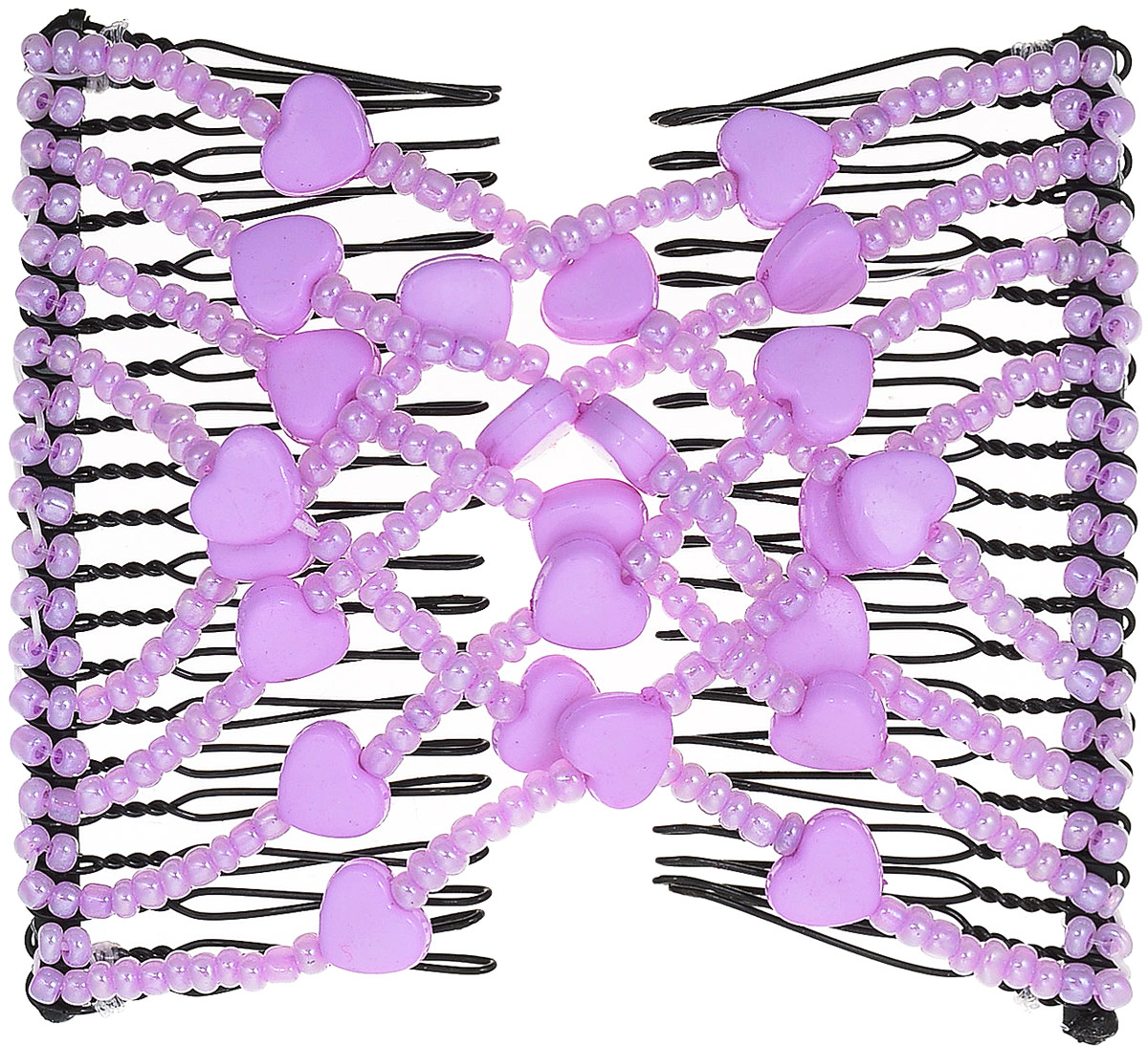 EZ-Combs Заколка Изи-Комбс, одинарная, цвет: сиреневый. ЗИО_сердечкиЗИО_сиреневый, сердечки EZ-Combs Заколка Изи-Комбс, одинарная, цвет: сиреневый. ЗИО_сердечкиЗИО_сиреневый, сердечкиУдобная и практичная EZ-Combs подходит для любого типа волос: тонких, жестких, вьющихся или прямых, и не наносит им никакого вреда. Заколка не мешает движениям головы и не создает дискомфорта, когда вы отдыхаете или управляете автомобилем. Каждый гребень имеет по 20 зубьев для надежной фиксации заколки на волосах! И даже во время бега и интенсивных тренировок в спортзале EZ-Combs не падает; она прочно фиксирует прическу, сохраняя укладку в первозданном виде.Небольшая и легкая заколка для волос EZ-Combs поместится в любой дамской сумочке, позволяя быстро и без особых усилий создавать неповторимые прически там, где вам это удобно. Гребень прекрасно сочетается с любой одеждой: будь это классический или спортивный стиль, завершая гармоничный облик современной леди. И неважно, какой образ жизни вы ведете, если у вас есть EZ-Combs, вы всегда будете выглядеть потрясающе.
