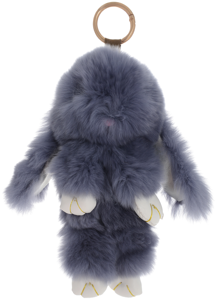 Vebtoy Брелок Пушистый кролик цвет серый БР-102