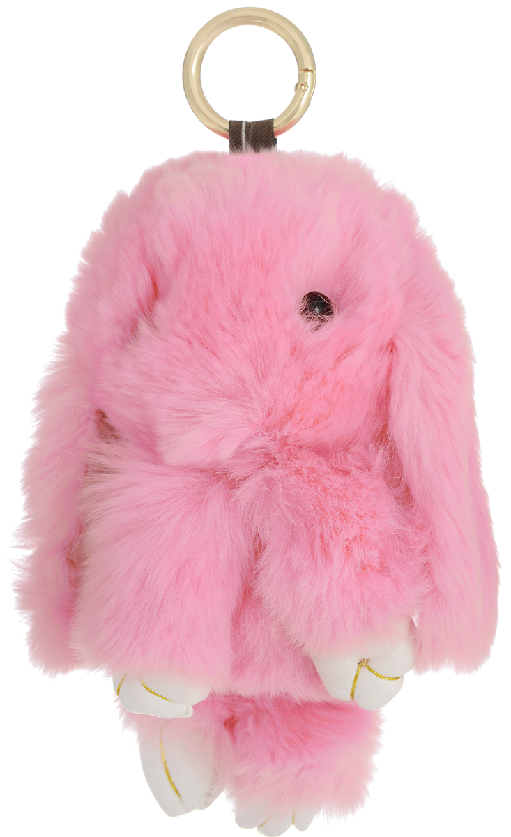 Vebtoy Брелок Пушистый кролик цвет розовый БР-107