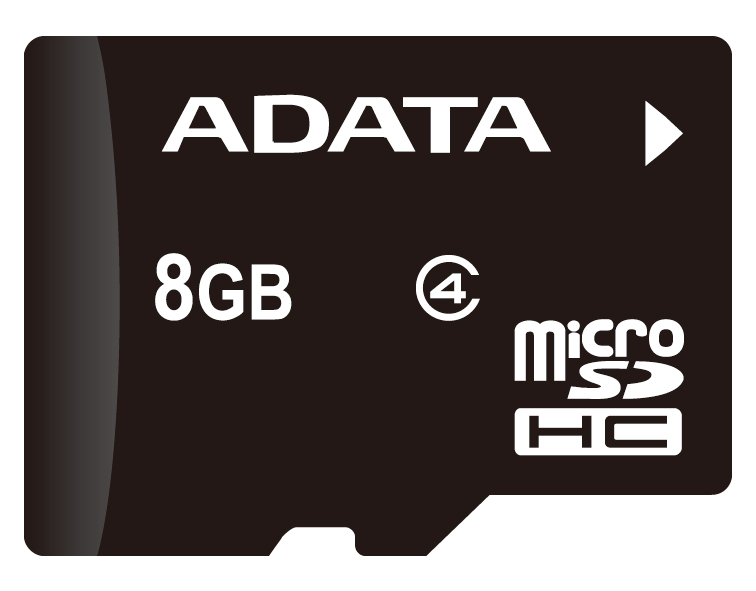 ADATA microSDHC Class4 8GB карта памяти (AUSDH8GCL4-R)23343 ADATA microSDHC Class4 8GB карта памяти (AUSDH8GCL4-R)23343Карта ADATA microSDHC Class 4 обеспечивает сотовым телефонам еще больше памяти для мультимедийных, коммерческих и личных данных. Со скоростью передачи 4 МБ/с карта microSDHC представляет собой лучший выбор для микро-устройств хранения и обязательный аксессуар для вашей мобильной жизни. Карта ADATA microSDHC Class 4 создана в соответствии со стандартами SD Card Association SD 2.0, совместима со всеми цифровыми хост-устройствами с microSDHC и поддерживает хост-продукты SDHC с адаптером SDHC. Кроме этого, функция внутрисхемного программирования карты microSDHC позволяет пользователям загрузить новейшее ПО и повысить совместимость. Встроенный выключатель защиты от записи обеспечит еще большую безопасность ваших данных, предотвращая случайную перезапись и удаление файлов.