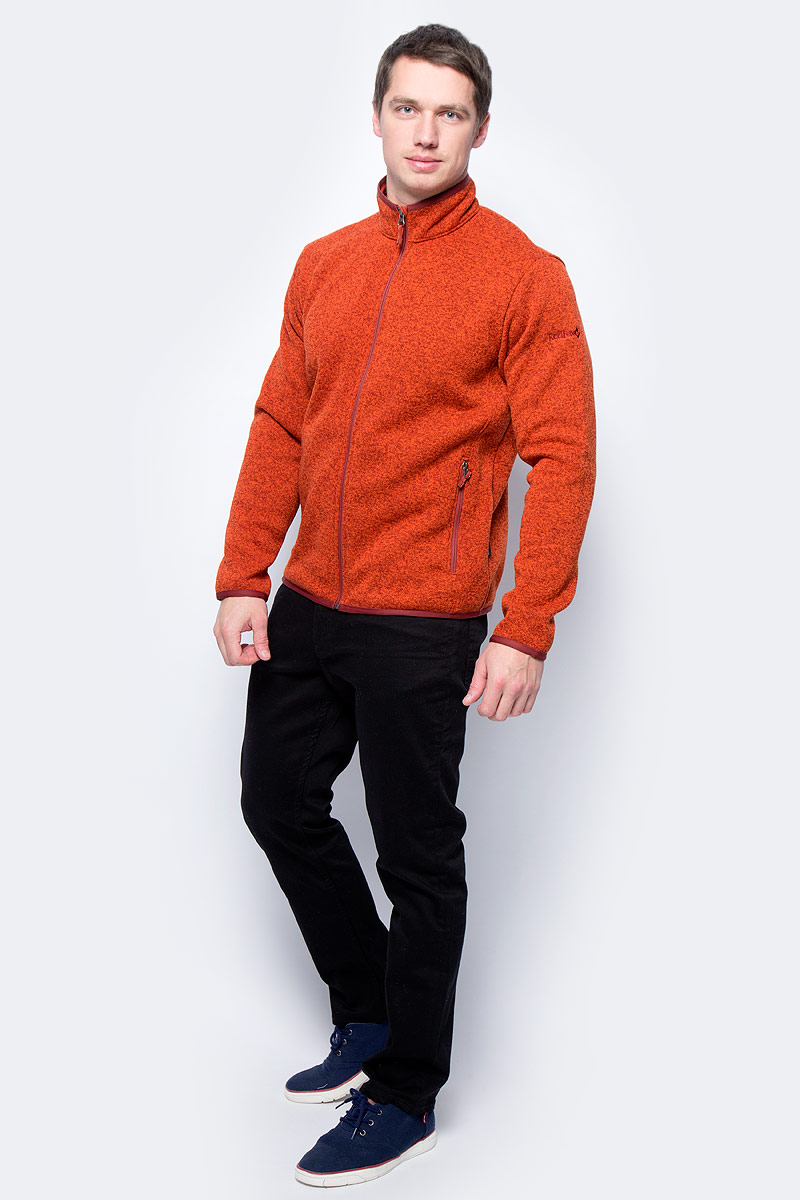 Куртка мужская Red Fox Tweed III, цвет: кирпичный. 00001040793_2200. Размер M (50)00001040793_2200 Куртка мужская Red Fox Tweed III, цвет: кирпичный. 00001040793_2200. Размер M (50)00001040793_2200Cтильная мужская куртка, выполненная из флисового материала с эффектом Sweater look. Легкая тёплая модель прекрасно согреет в прохладную погоду. В холодное время года изделие может использоваться в качестве среднего утепляющего слоя.Основные характеристики:- полуприлегающий силуэт- воротник-стойка, окантованный по верху эластичной тесьмой- воротник имеет трикотажную подкладку, обеспечивающую дополнительный комфорт- защита подборка от молнии- рукава и низ изделия окантованы эластичной тесьмой- два боковых кармана на молнии. Основное назначение: Путешествия, повседневное городское использованиеПосадка: Regular FitМатериал: 100% Polyester, Knit, 239 g/sqm, two side anti-pilling.