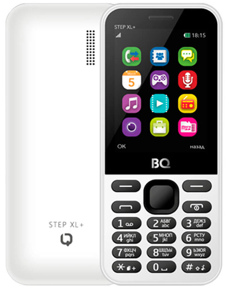 BQ 2831 Step XL+, White46613458 BQ 2831 Step XL+, White46613458BQ-2831 Step XL+ станет для вас верным другом и надежным помощником. Батарея 1000 мАч обеспечивает несколько дней активной работы.Большая диагональ экрана в 2,8 позволяет использовать телефон даже людям со слабым зрением. В число дополнительных возможностей телефона входят поддержка bluetooth-соединения, FM-радиоприемник. Совместимость с microSD-картами емкостью до 32 Гб позволяет использовать BQ-2831 Step XL+ как флеш-память.Телефон сертифицирован EAC и имеет русифицированную клавиатуру, меню и Руководство пользователя.