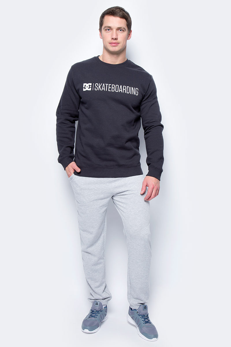 Свитшот мужской DC Shoes Minimal, цвет: черный. EDYSF03137-KVJ0. Размер M (48)EDYSF03137-KVJ0 Свитшот мужской DC Shoes Minimal, цвет: черный. EDYSF03137-KVJ0. Размер M (48)EDYSF03137-KVJ0Свитшот от DC Shoes выполнен из хлопкового материала. Модель с длинными рукавами и округлым вырезом горловины на груди оформлена принтованной надписью.