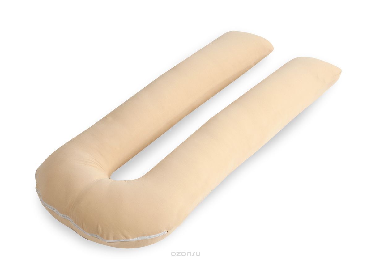 Body Pillow Подушка для беременных и кормящих U-образная цвет бежевый