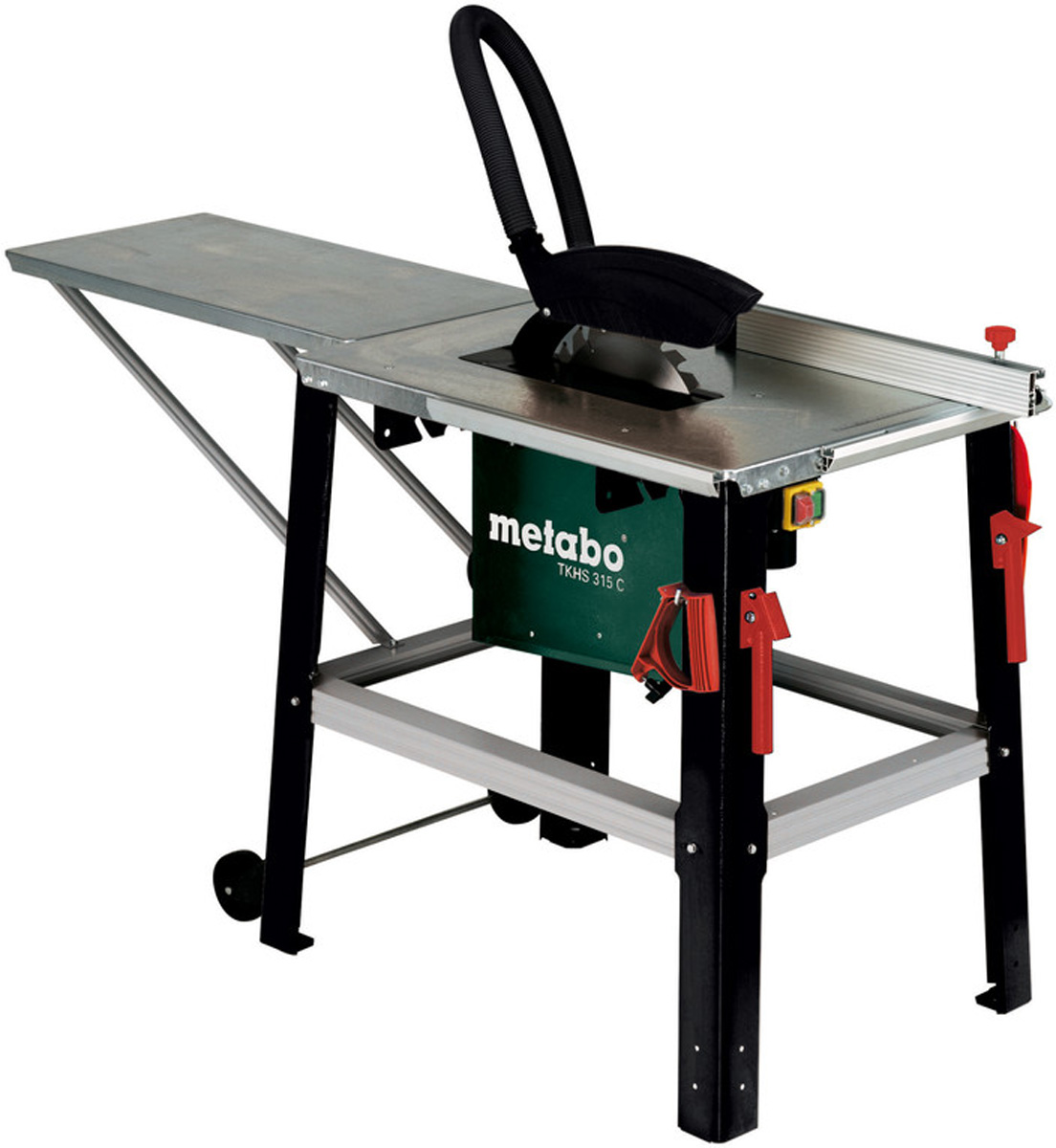 Пила дисковая Metabo TKHS 315 C 2000 WNB0103152000 Пила дисковая Metabo TKHS 315 C 2000 WNB0103152000Твердосплавное пильное полотно с переменным зубом (24 зуба), Тележка, вкл. ручки захвата, Универсальный упор, Удлинение стола (550 x 800 мм), Устройство удаления опилок, Толкатель