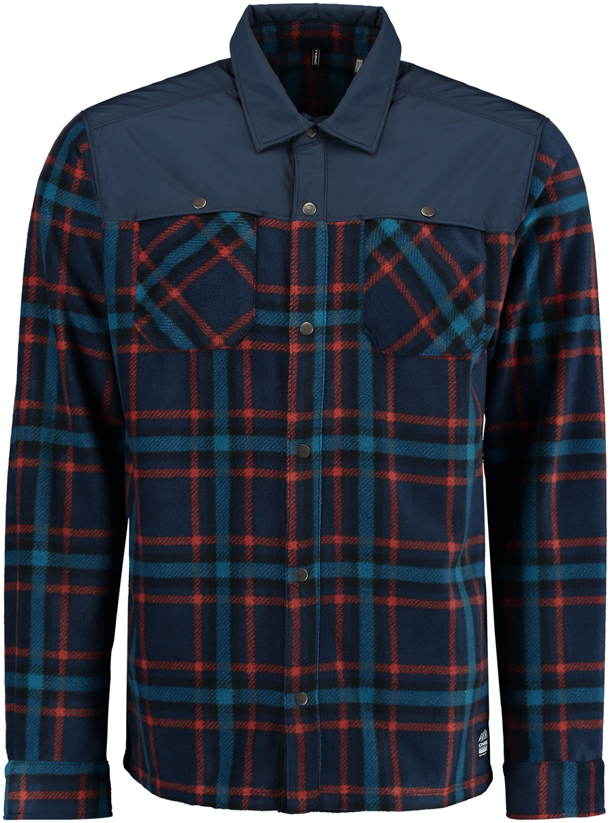 Рубашка мужская ONeill Pm Hybrid Fleece Shirt, цвет: синий. 7P0212-5900. Размер L (50/52)7P0212-5900 Рубашка мужская ONeill Pm Hybrid Fleece Shirt, цвет: синий. 7P0212-5900. Размер L (50/52)7P0212-5900Мужская рубашка ONeill выполнена из высококачественного материала. Модель с длинными рукавами и отложным воротником застегивается на кнопки. На груди дополнена накладными карманами.