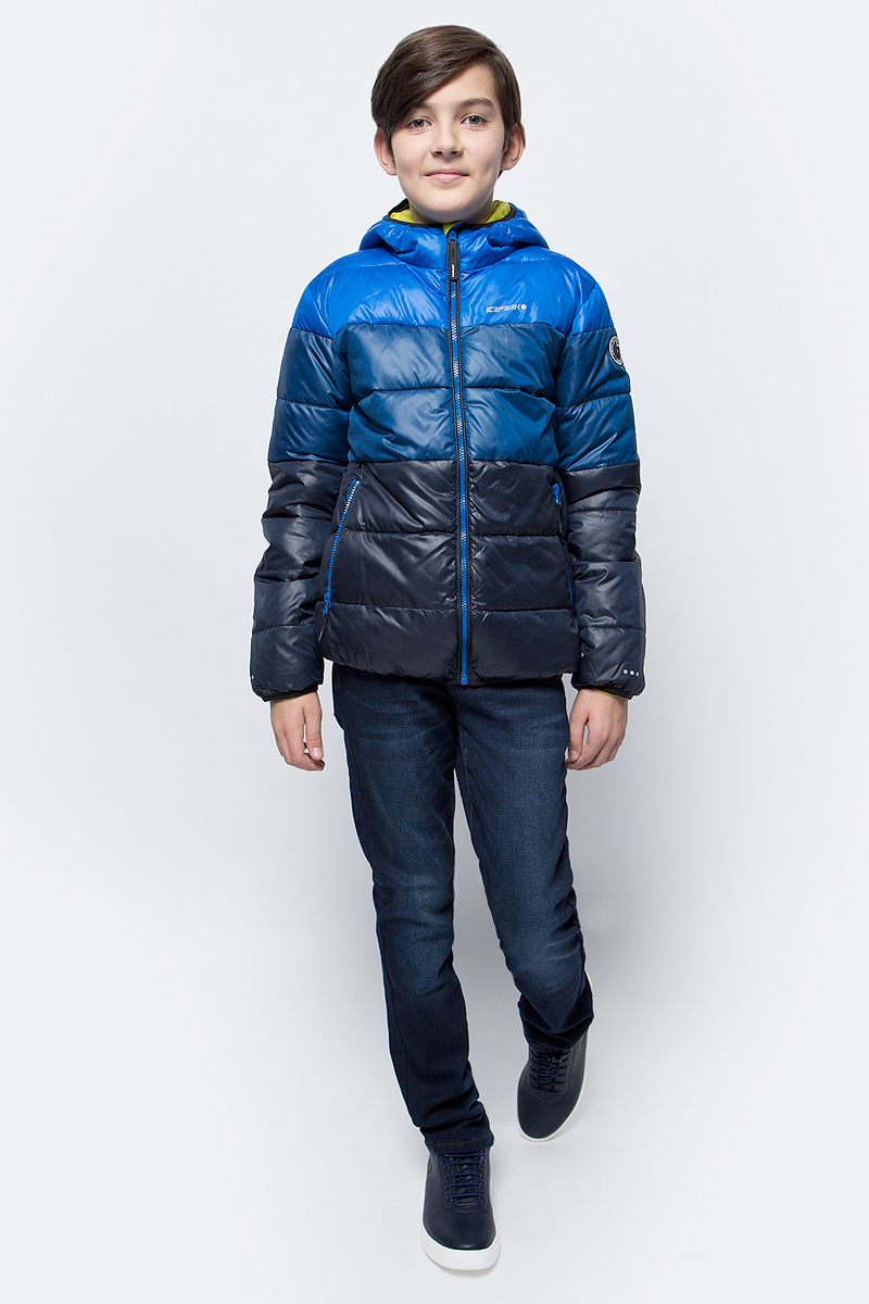 Куртка для мальчика Icepeak, цвет: синий. 850011507IV_347. Размер 128850011507IV_347 Куртка для мальчика Icepeak, цвет: синий. 850011507IV_347. Размер 128850011507IV_347Куртка для мальчика Icepeak выполнена из полиэстера. Модель с капюшоном застегивается на молнию.