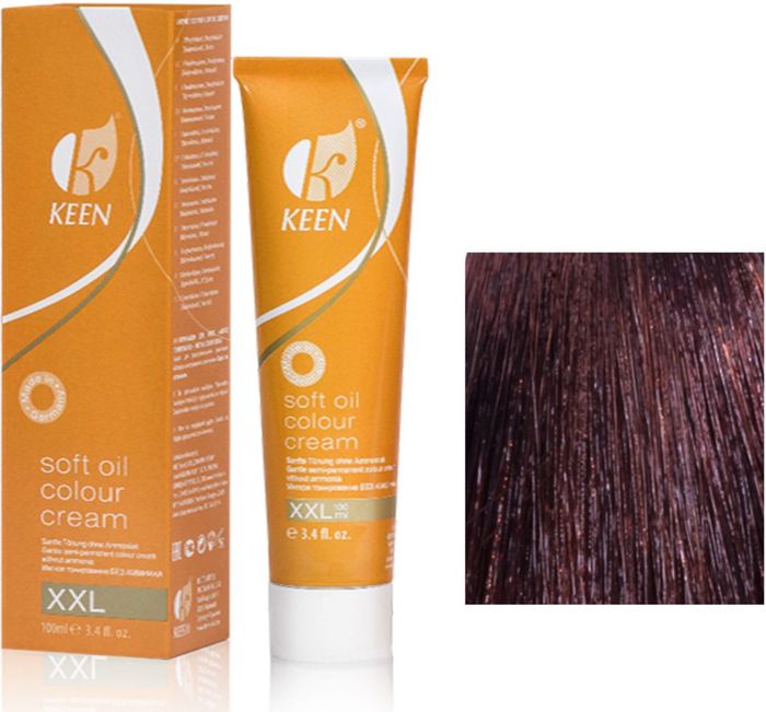 Keen Soft Oil Мягкое тонирование Крем-масло для волос 4.56 Божоле Beaujolais, 100 мл