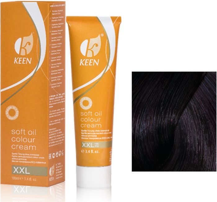 Keen Soft Oil Мягкое тонирование Крем-масло для волос 1.8 Иссиня-черный Blau-Schwarz, 100 мл
