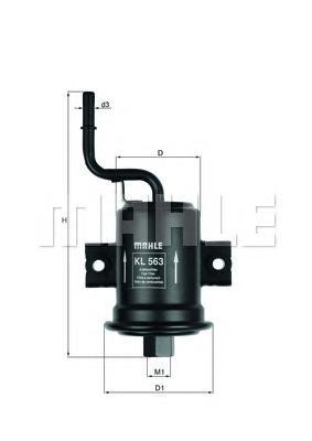 Топливный фильтр Mahle/Knecht KL563KL563 Топливный фильтр Mahle/Knecht KL563KL563Фильтр топливный TOYOTA: COROLLA 00-02, COROLLA Compact 00-02, COROLLA Liftback 00-02, COROLLA Wagon Mahle/Knecht. KL563
