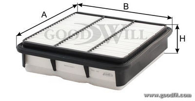 Воздушный фильтр Goodwill AG268AG268 Воздушный фильтр Goodwill AG268AG268Фильтр возд. 268 AG GW MITSUBISHI L200 Goodwill. AG268