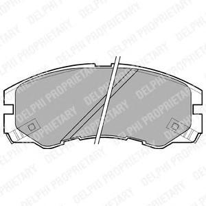 Тормозные колодки дисковыеDELPHI LP964LP964 Тормозные колодки дисковыеDELPHI LP964LP964Колодки тормозные дисковые DELPHI. LP964