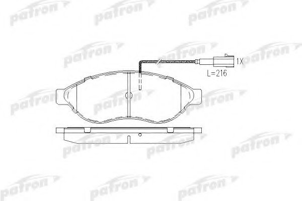Тормозные колодки дисковые Patron PBP1925PBP1925 Тормозные колодки дисковые Patron PBP1925PBP1925Колодки тормозные дисковые передн CITROEN:JUMPER c бортовой платформой/ходовая часть 04.06-,JUMPER а Patron. PBP1925