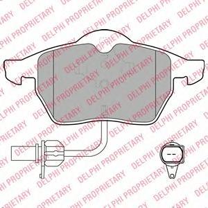 Тормозные колодки дисковыеDELPHI LP1672LP1672 Тормозные колодки дисковыеDELPHI LP1672LP1672Колодки тормозные передние DELPHI Audi A4 95-/A6 97-/Passat 97-. LP1672