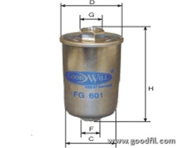 Топливный фильтр Goodwill. FG601FG601 Топливный фильтр Goodwill. FG601FG601Фильтр топл. 601 FG GW CHEVROLET, DAEWOO, OLDSMOBILE Goodwill. FG601