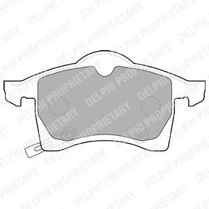 Тормозные колодки дисковыеDELPHI LP1309LP1309 Тормозные колодки дисковыеDELPHI LP1309LP1309Колодки тормозные дисковые DELPHI. LP1309