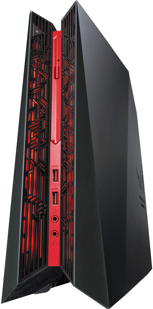 ASUS ROG G20CI-RU015T, Black настольный компьютерG20CI-RU015T ASUS ROG G20CI-RU015T, Black настольный компьютерG20CI-RU015TASUS ROG G20CI - это компактный геймерский компьютер, выполненный в корпусе объемом всего 9,5 л. Несмотря на скромный размер он может похвастать высокой производительностью, которую обеспечивает мощная конфигурация.Среди достоинств этой модели можно также отметить красивую светодиодную подсветку Aura, высококачественный ЦАП и усилитель для наушников ESS Sabre и эффективную систему охлаждения, способную обеспечить стабильную работу во время долгих игровых сеансов при минимальном уровне шума (всего 22 дБ в режиме покоя). Компьютер поставляется с эксклюзивным программным обеспечением Aegis III для мониторинга и настройки параметров системы.Выполненный в компактном корпусе, компьютер ROG G20CI представляет собой современную цифровую развлекательную платформу, в том числе и для любителей компьютерных игр. Производительность этого малыша вполне сравнима с той, которую предлагают полноразмерные геймерские системы.Компьютер ROG G20CI совместим с технологией стереоскопического изображения NVIDIA 3D Vision Surround. Также в нем реализована еще одна технология NVIDIA, направленная на геймеров и известная под названием G-SYNC. G-SYNC синхронизирует частоту обновления экрана монитора с частотой вывода кадров графическим процессором, благодаря чему устраняется неприятный эффект разрыва кадра и уменьшается задержка отображения. Это обеспечивает как более высокое качество картинки, так и улучшенную реакцию игры на действия пользователя.Компьютер ROG G20CI предлагается в нескольких вариантах конфигурации, в том числе с твердотельным накопителем. Подключаемый по шине PCIe 3.0 x4 через разъем M.2, такой накопитель может обеспечить скорость передачи данных до 2 Гбит/с или в 4 раза выше по сравнению с теми, что подключаются по интерфейсу SATA. Это означает ускоренную загрузку операционной системы, приложений и ваших любимых игр!ROG G20CI является быстрым и в других аспектах. Так, его оперативная память типа DDR4 SDRAM в два раза превосходит DDR3-1066 по скорости передачи данных, которая составляет 2,1 гигатрансферов в секунду, а периферийный интерфейс USB 3.1 также в два раза быстрее, чем USB 3.0.Охлаждение компьютера ROG G20CI осуществляется путем естественной конвекции с дополнением двух внутренних вентиляторов и скрытого воздуховода. Такое решение отличается высокой эффективностью, не влияя на внешний вид устройства - на боковых панелях корпуса не видно никаких вентиляционных отверстий.В звуковой подсистеме компьютера ROG G20CI используется цифроаналоговый преобразователь и усилитель ESS Sabre, который обеспечивает высококачественное звучание с увеличенным динамическим диапазоном и низким уровнем шумов.Специально для настройки параметров звучания встроенной аудиосистемы и активации дополнительных аудиотехнологий к компьютеру прилагается программное обеспечение Sonic Studio, а разработанная специалистами подразделения звуковых устройств ASUS функция Sonic Radar дает возможность визуализации источников звука в компьютерной игре, даже если те не находятся в пределах прямой видимости.Компьютер наделен множеством современных интерфейсов. Чтобы подключить наушники к его цифроаналоговому преобразователю и усилителю ESS Sabre, можно воспользоваться соответствующим разъемом на передней панели корпуса, а на задней панели имеется порт S/PDIF для профессиональных аудиоустройств. USB-разъемы находятся и спереди, и сзади, поэтому можно с удобством подключить всю необходимую периферию. Для вывода изображения на телевизор предлагается интерфейс HDMI, а беспроводные интерфейсы представлены встроенными модулями Wi-Fi (высокоскоростного стандарта 802.11ac) и Bluetooth (версии 4.1).Точные характеристики зависят от модификации.Компьютер сертифицирован EAC и имеет русифицированное Руководство пользователя.
