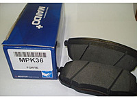 Тормозные колодки дисковые Mando. MPK36MPK36 Тормозные колодки дисковые Mando. MPK36MPK36Тормозные колодки дисковые к-т Mando. MPK36