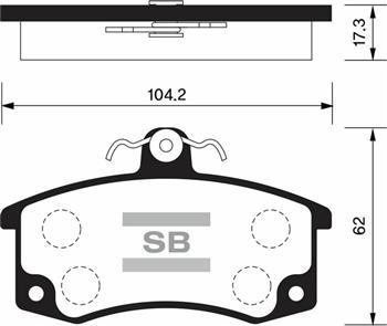 Тормозные колодки дисковые Sangsin. SP1181SP1181 Тормозные колодки дисковые Sangsin. SP1181SP1181Колодки тормозные передние Sangsin. SP1181