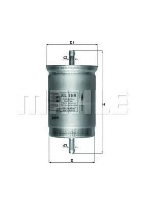 Топливный фильтр Mahle/Knecht KL189KL189 Топливный фильтр Mahle/Knecht KL189KL189Фильтр топливный NISSAN BLUEBIRD/SUNNY 1.3-2.0 Mahle/Knecht. KL189