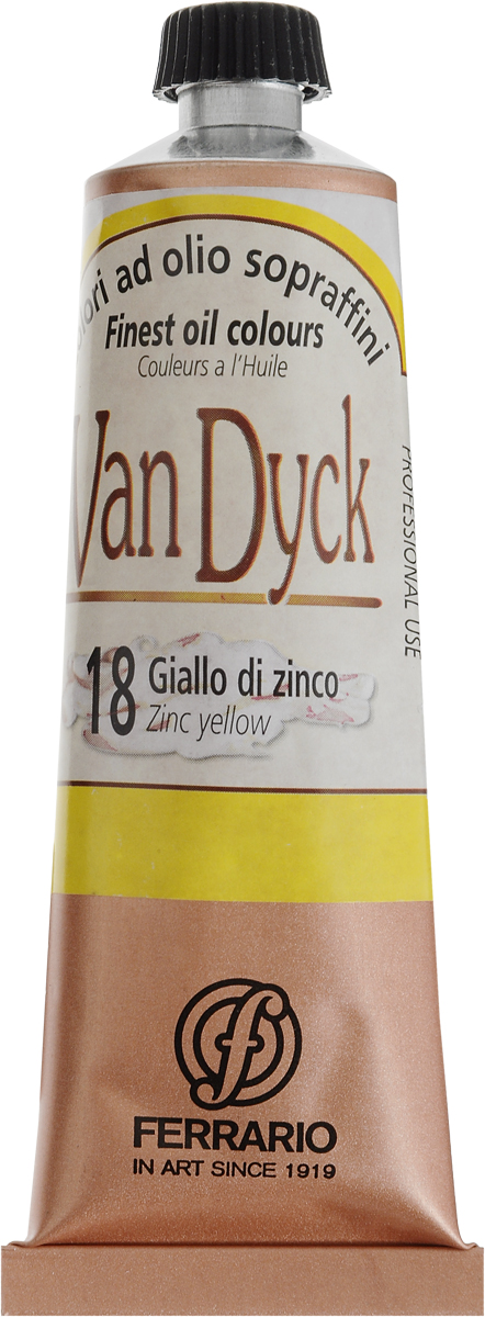 Ferrario Краска масляная Van Dyck цвет №18 цинк желтый