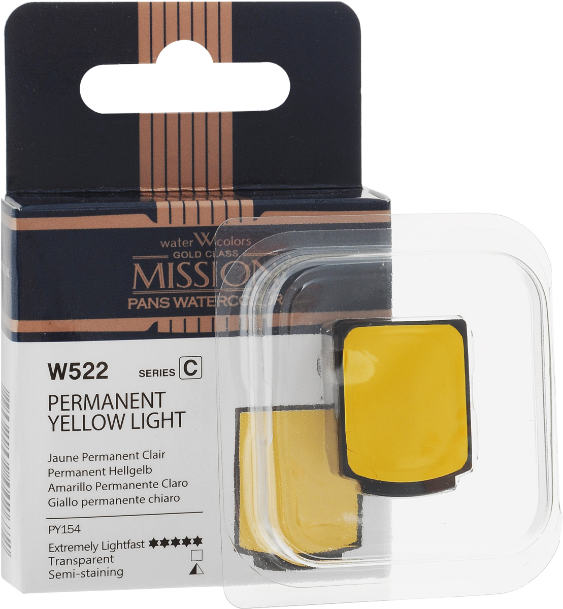 Mijello Акварель Mission Gold Pan W522 Желтый светлый перманентный 2 мл MPW-W522MPW-W522 Mijello Акварель Mission Gold Pan W522 Желтый светлый перманентный 2 мл MPW-W522MPW-W522Серия акварельных красок Корейского производителя Mijello - Mission Gold в кюветах состоит из 24 цветов и палитра в кюветах поштучно расширяется! Эта серия акварели была создана компанией Mijello в сотрудничестве с экспертами в области акварельной живописи. Цвета акварели серии Mission Gold это смеси высококачественных пигментов тонкого помола с высококачественными компонентами и гуммиарабиком. Эти краски предлагаются в традиционной для Корейских производителей тубах по 15мл и теперь в кюветах поштучно! Размер кювета Mission Full 1,7*2,1см и объем 2мл. Используйте краски Mijello серии Mission Gold для акварельной живописи по мокрому, они идеально подойдут для подобной техники работы с акварелью. Акварель Mijello Mission Gold будет отличным выбором как начинающему художнику, так и профессионалу.