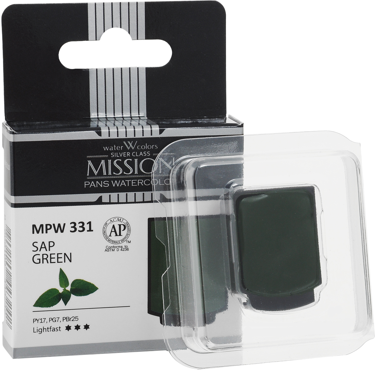 Mijello Акварель Mission Silver Pan 331 Травяной зеленый 2 мл MPW-331MPW-331 Mijello Акварель Mission Silver Pan 331 Травяной зеленый 2 мл MPW-331MPW-331Серия акварельных красок Корейского производителя Mijello - Mission Silver это студийная серия красок. Эта серия акварели была создана компанией Mijello в сотрудничестве с экспертами в области акварельной живописи. В этой серии идеально сочетается цена и качество красок, что позволяет ей быть востребованной среди большого количества художников. Цвета акварели серии Mission Silver это смеси пигментов тонкого помола с высококачественными компонентами и гуммиарабиком. Эти краски предлагаются в кюветах. Максимальное количество цветов в этой серии - 24цв Используйте краски Mijello серии Mission Silver для акварельной живописи по мокрому, они идеально подойдут для подобной техники работы с акварелью. Акварель Mijello Mission White будет отличным выбором как начинающему художнику, так и профессионалу.
