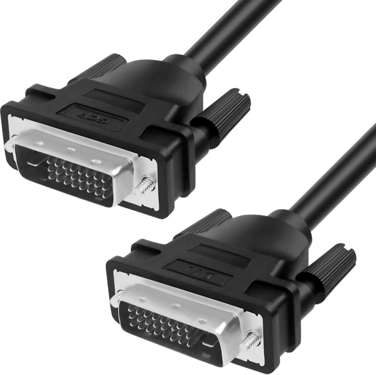Greenconnect GCR-DM2DMC кабель DVI (5 м)GCR-DM2DMC-5.0m Greenconnect GCR-DM2DMC кабель DVI (5 м)GCR-DM2DMC-5.0mКабель Greenconnect GCR-DM2DMC позволяет подключать различные DVI (Digital Visual Interface) устройства, например, мониторы, плазменные дисплеи, цифровые телевизоры, DVD-плеер / приемники, D-VHS игр. Экранирование кабеля позволит защитить сигнал при передаче от влияния внешних полей, способных создать помехи