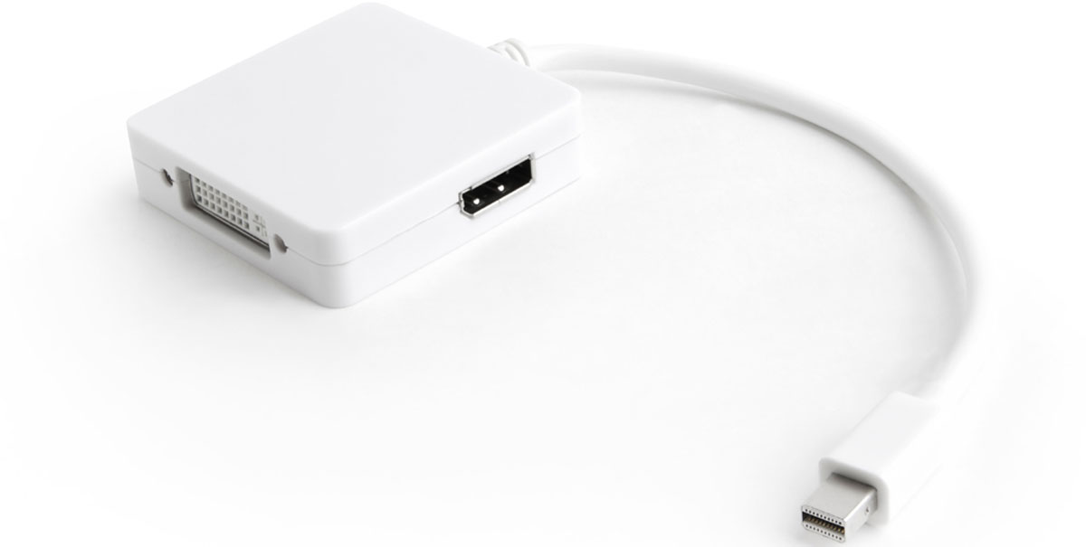 Greenconnect GCR-MDP2DHD адаптер-переходник Apple mini DisplayPort 20M-DisplayPort 20F/HDMI 19F/DVI 25+4F greenconnect gc mdp2vga2 переходник mini displayport vga
