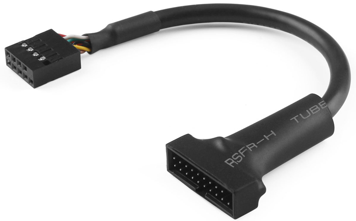 Greenconnect GCR-U2U3 переходник для материнской платы USB 2.0 8 pin-USB 3.0 19 pin (0,15 м)