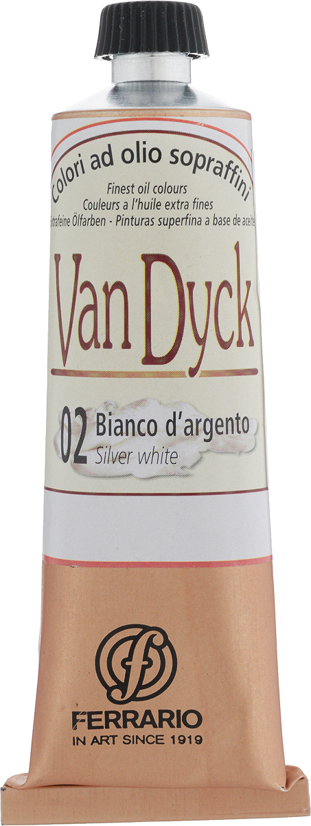 Ferrario Краска масляная Van Dyck цвет №02 белила серебро AV0017CO02
