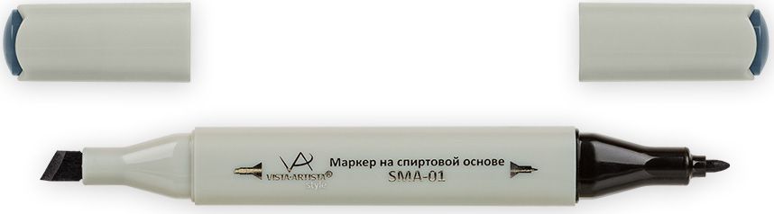 Vista-Artista Маркер Style цвет S523 серый холодный II 833860262152 Vista-Artista Маркер Style цвет S523 серый холодный II 833860262152Маркеры ТМ VISTA-ARTISTA Style позволяют работать различными живописными техниками такими, как скетчинг, создание иллюстраций, прорисовка дизайнов и др. Палитра маркеров включает 168 цветов - от пастельных до самых ярких (в том числе маркер-блендер). Маркеры обладают следующими параметрами:- На спиртовой основе.- Водостойкий и не смывается водой.- Два наконечника:* толстый, скошенный наконечник используют для закрашивания больших поверхностей и прорисовки широких линий, толщина линии 1-7 мм; * тонкий наконечник служит для тонких линий, прорисовки деталей и создания рисунка, толщина линии 1 мм.- Краска полупрозрачная, позволяет делать переходы из одного цвета в другой. После нанесения на бумагу высыхает почти сразу.- Цвета можно накладывать друг на друга и смешивать, получая при этом новые оттенки;- Не высыхает при плотно закрытых колпачках.- Маркер-блендер предназначен для создания визуальных эффектов - вымывания фона, смешивания цветов, добавления акварельных эффектов, изменения насыщенности цвета в рисунке.