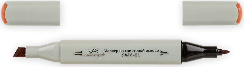 Vista-Artista Маркер Style цвет J200 светло-терракотовый33860263312 Vista-Artista Маркер Style цвет J200 светло-терракотовый33860263312Маркеры ТМ VISTA-ARTISTA Style позволяют работать различными живописными техниками такими, как скетчинг, создание иллюстраций, прорисовка дизайнов и др. Палитра маркеров включает 168 цветов - от пастельных до самых ярких (в том числе маркер-блендер). Маркеры обладают следующими параметрами:- На спиртовой основе.- Водостойкий и не смывается водой.- Два наконечника:* толстый, скошенный наконечник используют для закрашивания больших поверхностей и прорисовки широких линий, толщина линии 1-7 мм; * тонкий наконечник служит для тонких линий, прорисовки деталей и создания рисунка, толщина линии 1 мм.- Краска полупрозрачная, позволяет делать переходы из одного цвета в другой. После нанесения на бумагу высыхает почти сразу.- Цвета можно накладывать друг на друга и смешивать, получая при этом новые оттенки;- Не высыхает при плотно закрытых колпачках.- Маркер-блендер предназначен для создания визуальных эффектов - вымывания фона, смешивания цветов, добавления акварельных эффектов, изменения насыщенности цвета в рисунке.