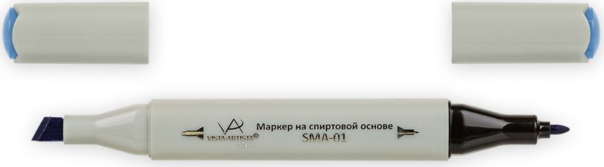 Vista-Artista Маркер Style G333 Pervenche33860344352 Vista-Artista Маркер Style G333 Pervenche33860344352Маркеры ТМ VISTA-ARTISTA Style позволяют работать различными живописными техниками такими, как скетчинг, создание иллюстраций, прорисовка дизайнов и др. Палитра маркеров включает 168 цветов - от пастельных до самых ярких (в том числе маркер-блендер). Маркеры обладают следующими параметрами:- На спиртовой основе.- Водостойкий и не смывается водой.- Два наконечника:* толстый, скошенный наконечник используют для закрашивания больших поверхностей и прорисовки широких линий, толщина линии 1-7 мм; * тонкий наконечник служит для тонких линий, прорисовки деталей и создания рисунка, толщина линии 1 мм.- Краска полупрозрачная, позволяет делать переходы из одного цвета в другой. После нанесения на бумагу высыхает почти сразу.- Цвета можно накладывать друг на друга и смешивать, получая при этом новые оттенки;- Не высыхает при плотно закрытых колпачках.- Маркер-блендер предназначен для создания визуальных эффектов - вымывания фона, смешивания цветов, добавления акварельных эффектов, изменения насыщенности цвета в рисунке.