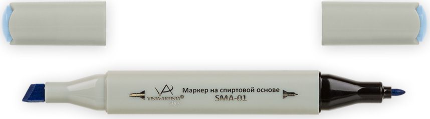 Vista-Artista Маркер Style цвет G329 небесно-голубой33860345342 Vista-Artista Маркер Style цвет G329 небесно-голубой33860345342Маркеры ТМ VISTA-ARTISTA Style позволяют работать различными живописными техниками такими, как скетчинг, создание иллюстраций, прорисовка дизайнов и др. Палитра маркеров включает 168 цветов - от пастельных до самых ярких (в том числе маркер-блендер). Маркеры обладают следующими параметрами:- На спиртовой основе.- Водостойкий и не смывается водой.- Два наконечника:* толстый, скошенный наконечник используют для закрашивания больших поверхностей и прорисовки широких линий, толщина линии 1-7 мм; * тонкий наконечник служит для тонких линий, прорисовки деталей и создания рисунка, толщина линии 1 мм.- Краска полупрозрачная, позволяет делать переходы из одного цвета в другой. После нанесения на бумагу высыхает почти сразу.- Цвета можно накладывать друг на друга и смешивать, получая при этом новые оттенки;- Не высыхает при плотно закрытых колпачках.- Маркер-блендер предназначен для создания визуальных эффектов - вымывания фона, смешивания цветов, добавления акварельных эффектов, изменения насыщенности цвета в рисунке.