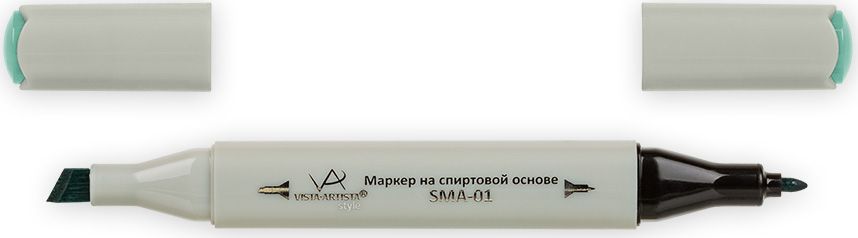 Vista-Artista Маркер Style цвет G385 светлый нефритово-зеленый33860351272 Vista-Artista Маркер Style цвет G385 светлый нефритово-зеленый33860351272Маркеры ТМ VISTA-ARTISTA Style позволяют работать различными живописными техниками такими, как скетчинг, создание иллюстраций, прорисовка дизайнов и др. Палитра маркеров включает 168 цветов - от пастельных до самых ярких (в том числе маркер-блендер). Маркеры обладают следующими параметрами:- На спиртовой основе.- Водостойкий и не смывается водой.- Два наконечника:* толстый, скошенный наконечник используют для закрашивания больших поверхностей и прорисовки широких линий, толщина линии 1-7 мм; * тонкий наконечник служит для тонких линий, прорисовки деталей и создания рисунка, толщина линии 1 мм.- Краска полупрозрачная, позволяет делать переходы из одного цвета в другой. После нанесения на бумагу высыхает почти сразу.- Цвета можно накладывать друг на друга и смешивать, получая при этом новые оттенки;- Не высыхает при плотно закрытых колпачках.- Маркер-блендер предназначен для создания визуальных эффектов - вымывания фона, смешивания цветов, добавления акварельных эффектов, изменения насыщенности цвета в рисунке.