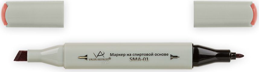Vista-Artista Маркер Style K218 Shrimp33860355972 Vista-Artista Маркер Style K218 Shrimp33860355972Маркеры ТМ VISTA-ARTISTA Style позволяют работать различными живописными техниками такими, как скетчинг, создание иллюстраций, прорисовка дизайнов и др. Палитра маркеров включает 168 цветов - от пастельных до самых ярких (в том числе маркер-блендер). Маркеры обладают следующими параметрами:- На спиртовой основе.- Водостойкий и не смывается водой.- Два наконечника:* толстый, скошенный наконечник используют для закрашивания больших поверхностей и прорисовки широких линий, толщина линии 1-7 мм; * тонкий наконечник служит для тонких линий, прорисовки деталей и создания рисунка, толщина линии 1 мм.- Краска полупрозрачная, позволяет делать переходы из одного цвета в другой. После нанесения на бумагу высыхает почти сразу.- Цвета можно накладывать друг на друга и смешивать, получая при этом новые оттенки;- Не высыхает при плотно закрытых колпачках.- Маркер-блендер предназначен для создания визуальных эффектов - вымывания фона, смешивания цветов, добавления акварельных эффектов, изменения насыщенности цвета в рисунке.