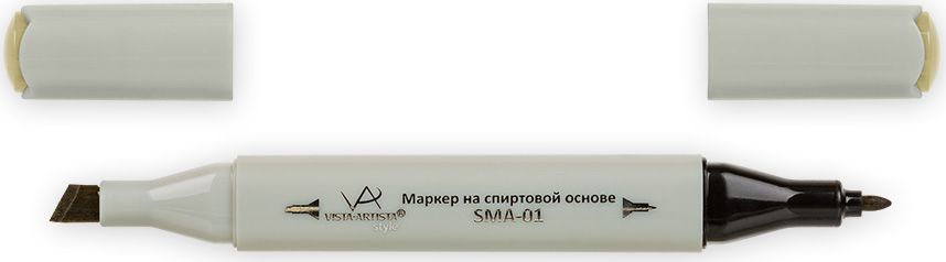 Vista-Artista Маркер Style цвет J127 темный желто-серый33862210052 Vista-Artista Маркер Style цвет J127 темный желто-серый33862210052Маркеры ТМ VISTA-ARTISTA Style позволяют работать различными живописными техниками такими, как скетчинг, создание иллюстраций, прорисовка дизайнов и др. Палитра маркеров включает 168 цветов - от пастельных до самых ярких (в том числе маркер-блендер). Маркеры обладают следующими параметрами:- На спиртовой основе.- Водостойкий и не смывается водой.- Два наконечника:* толстый, скошенный наконечник используют для закрашивания больших поверхностей и прорисовки широких линий, толщина линии 1-7 мм; * тонкий наконечник служит для тонких линий, прорисовки деталей и создания рисунка, толщина линии 1 мм.- Краска полупрозрачная, позволяет делать переходы из одного цвета в другой. После нанесения на бумагу высыхает почти сразу.- Цвета можно накладывать друг на друга и смешивать, получая при этом новые оттенки;- Не высыхает при плотно закрытых колпачках.- Маркер-блендер предназначен для создания визуальных эффектов - вымывания фона, смешивания цветов, добавления акварельных эффектов, изменения насыщенности цвета в рисунке.