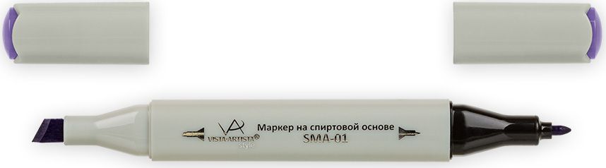 Vista-Artista Маркер Style цвет K307 сине-фиолетовый33862331442 Vista-Artista Маркер Style цвет K307 сине-фиолетовый33862331442Маркеры ТМ VISTA-ARTISTA Style позволяют работать различными живописными техниками такими, как скетчинг, создание иллюстраций, прорисовка дизайнов и др. Палитра маркеров включает 168 цветов - от пастельных до самых ярких (в том числе маркер-блендер). Маркеры обладают следующими параметрами:- На спиртовой основе.- Водостойкий и не смывается водой.- Два наконечника:* толстый, скошенный наконечник используют для закрашивания больших поверхностей и прорисовки широких линий, толщина линии 1-7 мм; * тонкий наконечник служит для тонких линий, прорисовки деталей и создания рисунка, толщина линии 1 мм.- Краска полупрозрачная, позволяет делать переходы из одного цвета в другой. После нанесения на бумагу высыхает почти сразу.- Цвета можно накладывать друг на друга и смешивать, получая при этом новые оттенки;- Не высыхает при плотно закрытых колпачках.- Маркер-блендер предназначен для создания визуальных эффектов - вымывания фона, смешивания цветов, добавления акварельных эффектов, изменения насыщенности цвета в рисунке.