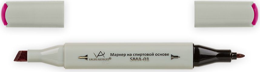 Vista-Artista Маркер Style цвет K264 вишневый33862473962 Vista-Artista Маркер Style цвет K264 вишневый33862473962Маркеры ТМ VISTA-ARTISTA Style позволяют работать различными живописными техниками такими, как скетчинг, создание иллюстраций, прорисовка дизайнов и др. Палитра маркеров включает 168 цветов - от пастельных до самых ярких (в том числе маркер-блендер). Маркеры обладают следующими параметрами:- На спиртовой основе.- Водостойкий и не смывается водой.- Два наконечника:* толстый, скошенный наконечник используют для закрашивания больших поверхностей и прорисовки широких линий, толщина линии 1-7 мм; * тонкий наконечник служит для тонких линий, прорисовки деталей и создания рисунка, толщина линии 1 мм.- Краска полупрозрачная, позволяет делать переходы из одного цвета в другой. После нанесения на бумагу высыхает почти сразу.- Цвета можно накладывать друг на друга и смешивать, получая при этом новые оттенки;- Не высыхает при плотно закрытых колпачках.- Маркер-блендер предназначен для создания визуальных эффектов - вымывания фона, смешивания цветов, добавления акварельных эффектов, изменения насыщенности цвета в рисунке.