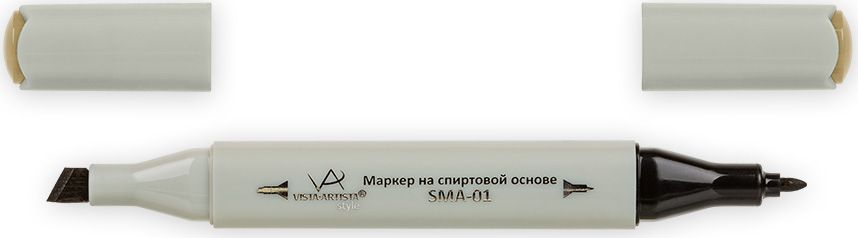 Vista-Artista Маркер Style цвет J139 грецкий орех33862476602 Vista-Artista Маркер Style цвет J139 грецкий орех33862476602Маркеры ТМ VISTA-ARTISTA Style позволяют работать различными живописными техниками такими, как скетчинг, создание иллюстраций, прорисовка дизайнов и др. Палитра маркеров включает 168 цветов - от пастельных до самых ярких (в том числе маркер-блендер). Маркеры обладают следующими параметрами:- На спиртовой основе.- Водостойкий и не смывается водой.- Два наконечника:* толстый, скошенный наконечник используют для закрашивания больших поверхностей и прорисовки широких линий, толщина линии 1-7 мм; * тонкий наконечник служит для тонких линий, прорисовки деталей и создания рисунка, толщина линии 1 мм.- Краска полупрозрачная, позволяет делать переходы из одного цвета в другой. После нанесения на бумагу высыхает почти сразу.- Цвета можно накладывать друг на друга и смешивать, получая при этом новые оттенки;- Не высыхает при плотно закрытых колпачках.- Маркер-блендер предназначен для создания визуальных эффектов - вымывания фона, смешивания цветов, добавления акварельных эффектов, изменения насыщенности цвета в рисунке.