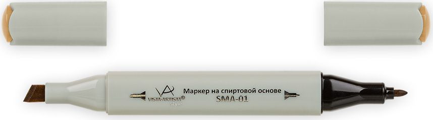 Vista-Artista Маркер Style цвет J150 охра желтая33862489362 Vista-Artista Маркер Style цвет J150 охра желтая33862489362Маркеры ТМ VISTA-ARTISTA Style позволяют работать различными живописными техниками такими, как скетчинг, создание иллюстраций, прорисовка дизайнов и др. Палитра маркеров включает 168 цветов - от пастельных до самых ярких (в том числе маркер-блендер). Маркеры обладают следующими параметрами:- На спиртовой основе.- Водостойкий и не смывается водой.- Два наконечника:* толстый, скошенный наконечник используют для закрашивания больших поверхностей и прорисовки широких линий, толщина линии 1-7 мм; * тонкий наконечник служит для тонких линий, прорисовки деталей и создания рисунка, толщина линии 1 мм.- Краска полупрозрачная, позволяет делать переходы из одного цвета в другой. После нанесения на бумагу высыхает почти сразу.- Цвета можно накладывать друг на друга и смешивать, получая при этом новые оттенки;- Не высыхает при плотно закрытых колпачках.- Маркер-блендер предназначен для создания визуальных эффектов - вымывания фона, смешивания цветов, добавления акварельных эффектов, изменения насыщенности цвета в рисунке.