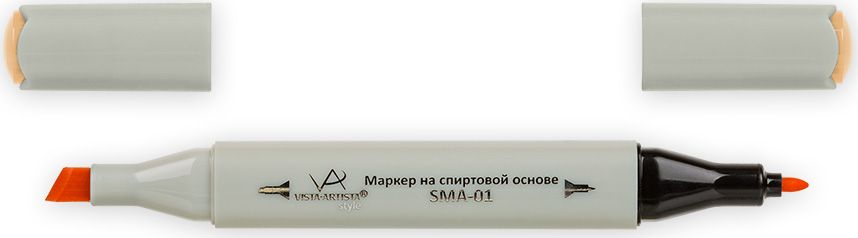 Vista-Artista Маркер Style цвет J155 неаполитанский оранжевый33862489652 Vista-Artista Маркер Style цвет J155 неаполитанский оранжевый33862489652Маркеры ТМ VISTA-ARTISTA Style позволяют работать различными живописными техниками такими, как скетчинг, создание иллюстраций, прорисовка дизайнов и др. Палитра маркеров включает 168 цветов - от пастельных до самых ярких (в том числе маркер-блендер). Маркеры обладают следующими параметрами:- На спиртовой основе.- Водостойкий и не смывается водой.- Два наконечника:* толстый, скошенный наконечник используют для закрашивания больших поверхностей и прорисовки широких линий, толщина линии 1-7 мм; * тонкий наконечник служит для тонких линий, прорисовки деталей и создания рисунка, толщина линии 1 мм.- Краска полупрозрачная, позволяет делать переходы из одного цвета в другой. После нанесения на бумагу высыхает почти сразу.- Цвета можно накладывать друг на друга и смешивать, получая при этом новые оттенки;- Не высыхает при плотно закрытых колпачках.- Маркер-блендер предназначен для создания визуальных эффектов - вымывания фона, смешивания цветов, добавления акварельных эффектов, изменения насыщенности цвета в рисунке.
