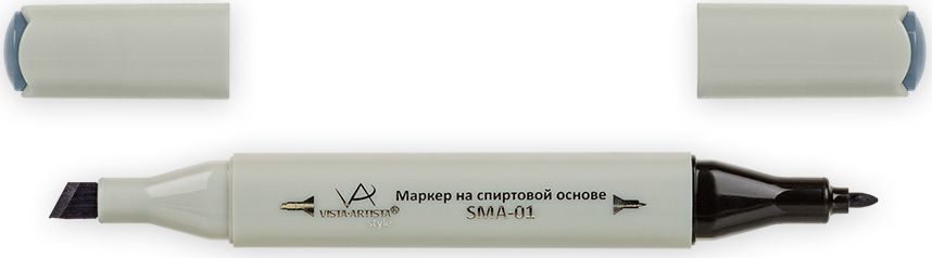 Vista-Artista Маркер Style цвет S521 серый холодный II 633863326822 Vista-Artista Маркер Style цвет S521 серый холодный II 633863326822Маркеры ТМ VISTA-ARTISTA Style позволяют работать различными живописными техниками такими, как скетчинг, создание иллюстраций, прорисовка дизайнов и др. Палитра маркеров включает 168 цветов - от пастельных до самых ярких (в том числе маркер-блендер). Маркеры обладают следующими параметрами:- На спиртовой основе.- Водостойкий и не смывается водой.- Два наконечника:* толстый, скошенный наконечник используют для закрашивания больших поверхностей и прорисовки широких линий, толщина линии 1-7 мм; * тонкий наконечник служит для тонких линий, прорисовки деталей и создания рисунка, толщина линии 1 мм.- Краска полупрозрачная, позволяет делать переходы из одного цвета в другой. После нанесения на бумагу высыхает почти сразу.- Цвета можно накладывать друг на друга и смешивать, получая при этом новые оттенки;- Не высыхает при плотно закрытых колпачках.- Маркер-блендер предназначен для создания визуальных эффектов - вымывания фона, смешивания цветов, добавления акварельных эффектов, изменения насыщенности цвета в рисунке.
