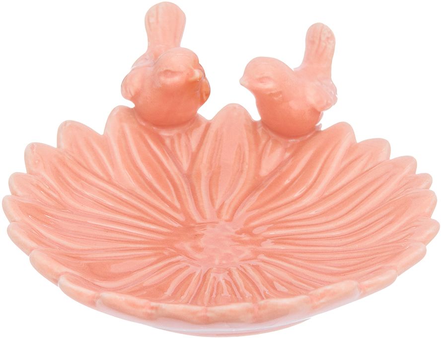 Блюдо сервировочное Elan Gallery Птички на цветке, цвет: коралловый, 14 х 12 х 5 см380072 Блюдо сервировочное Elan Gallery Птички на цветке, цвет: коралловый, 14 х 12 х 5 см380072Сервировочное блюдо для заливного подойдет и для сервировки слоеных салатов, и для подачи горячего.